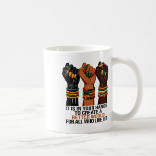 Es liegt in deinen Händen, einen Batter besser zu  Kaffeetasse