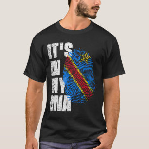 ES LIEGT IN MEINER DNA Demokratische Republik Kong T-Shirt