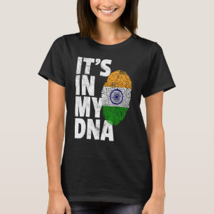 ES LIEGT IN MEINER DNA Indien-Flagge indische Männ T-Shirt