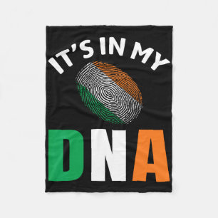 Es liegt in meiner DNA Irland Irische Flagge Gesch Fleecedecke