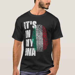 ES LIEGT IN MEINER DNA Italien-Flagge T-Shirt