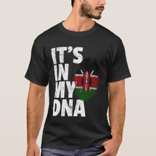 ES LIEGT IN MEINER DNA Kenianisch Kenia Flagge Sto T-Shirt