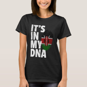 ES LIEGT IN MEINER DNA Kenianisch Kenia-Flagge Sto T-Shirt
