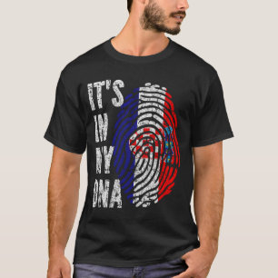 ES LIEGT IN MEINER DNA Kroatien-Flagge Männer Frau T-Shirt