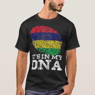 Es liegt in meiner DNA Mauritius Landesflagge Vint T-Shirt