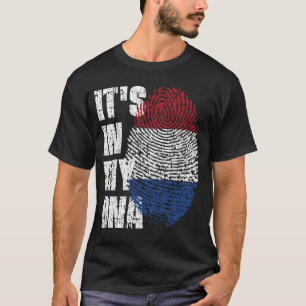 ES LIEGT IN MEINER DNA Niederlande Flagge Jungen M T-Shirt