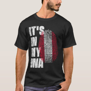 ES LIEGT IN MEINER DNA Österreich-Flagge T-Shirt