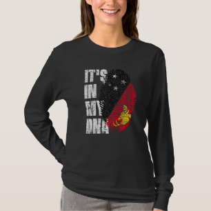 Es Liegt In Meiner Dna Papua-Neuguinea-Flagge Papu T-Shirt