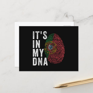 Es liegt in meiner DNA - Portugiesische Flagge Postkarte