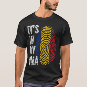 ES LIEGT IN MEINER DNA Rumänien-Flagge Männer Frau T-Shirt