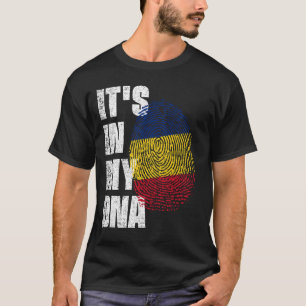 ES LIEGT IN MEINER DNA Rumänien-Flagge T-Shirt