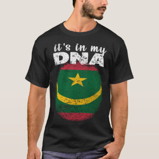 Es liegt in meiner mauretanischen DNA-Fahne Proud  T-Shirt