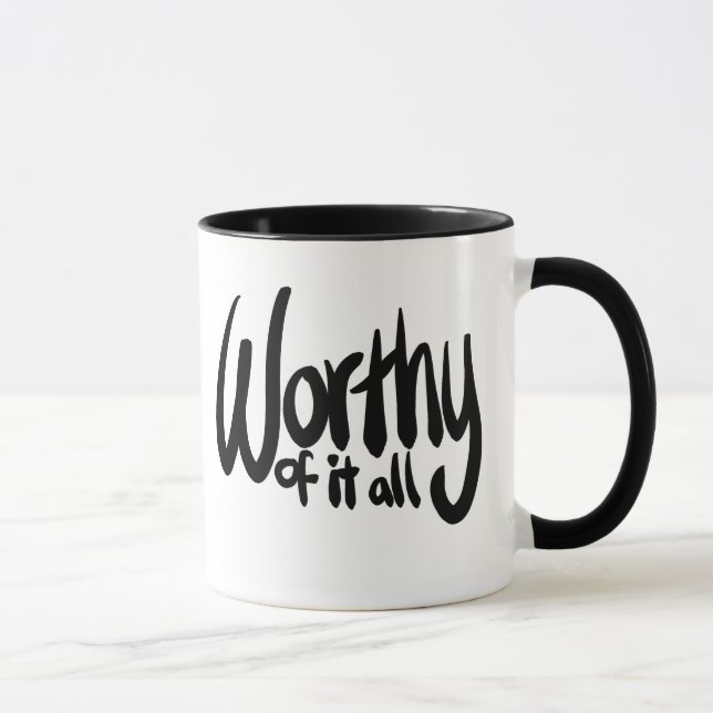 Es lohnt sich alles Christliche Worship Song Tasse (Rechts)