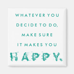 Es macht dich glücklich zu magnet AQUAMARIN