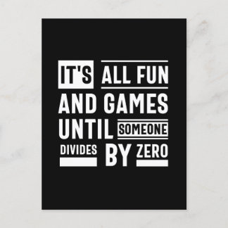 Es macht Spaß und Spiele, bis sich jemand durch ZE Postkarte