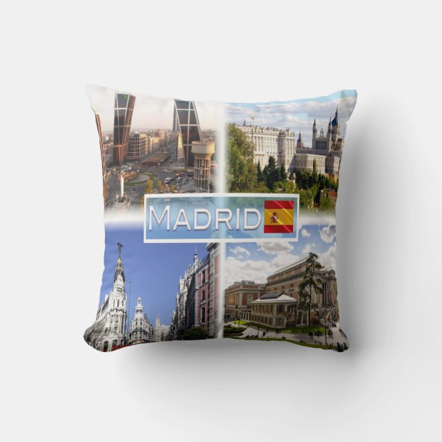 ES Madrid - Puerta de Europa - Plaza de Castilla Kissen (Vorderseite)