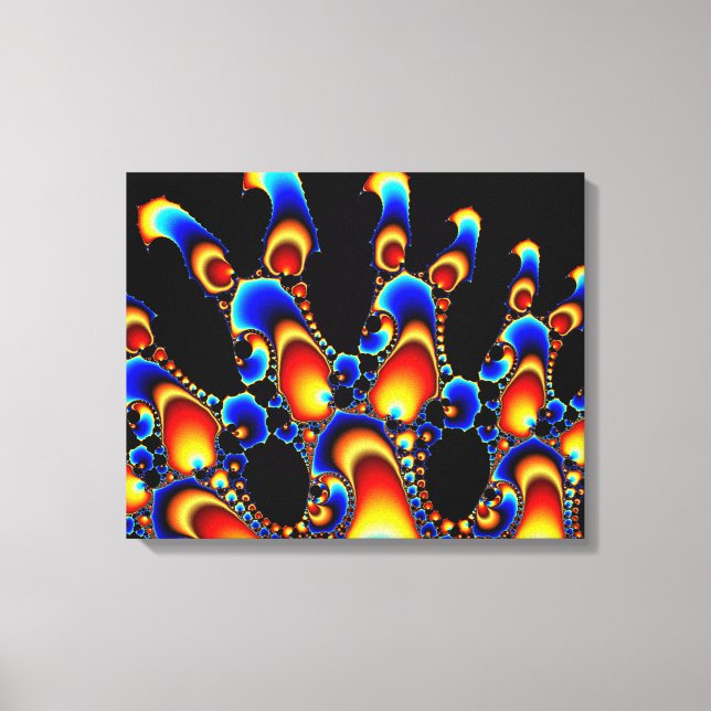Es - Mandelbrot-Fraktal Leinwanddruck (Vorderseite)