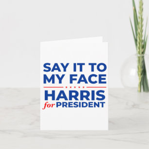 Es mir ins Gesicht Kamala Harris Präsidentin 2024  Karte