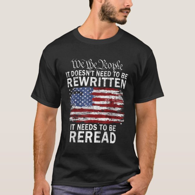 Es muss keine neue Verfassung sein. T-Shirt (Vorderseite)