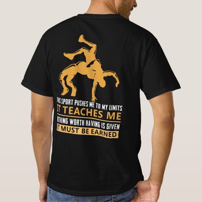 ES MUSS Wrestling SEIN T-Shirt (Rückseite)