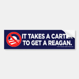 Es nimmt ein Carter, um einen Reagan zu erhalten Autoaufkleber