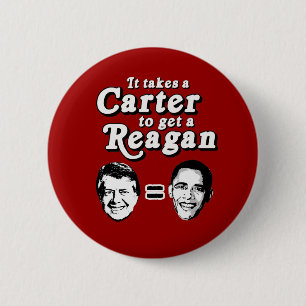 Es nimmt ein Carter, um einen Reagan zu erhalten Button
