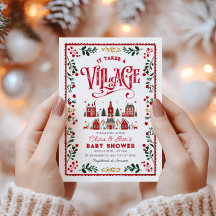 Es nimmt ein Village Holiday Town Baby Dusche