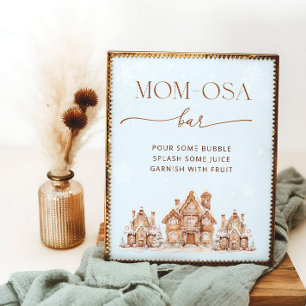 Es nimmt ein Village Winter Baby Dusche Mama-osa-B Poster