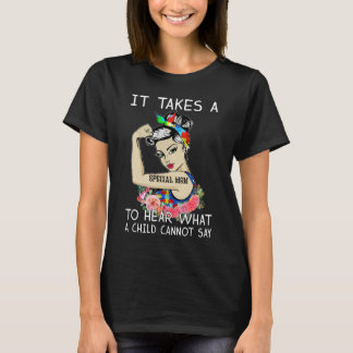Es nimmt eine besondere Mama Autismus Bewusstsein T-Shirt