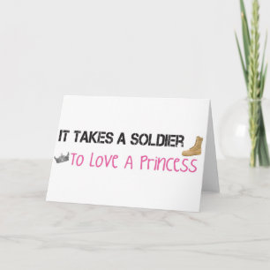 Es nimmt einem Soldaten zur Liebe eine Prinzessin Karte