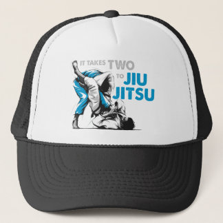 Es nimmt Jiu Jitsu zwei Truckerkappe