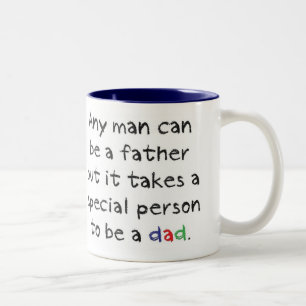 Es nimmt spezielles jemand zweifarbige tasse
