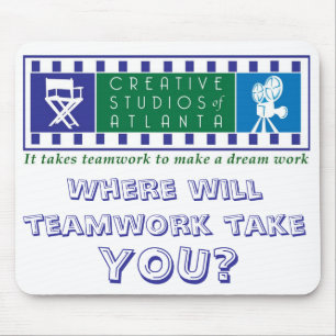 Es nimmt Teamwork, um eine Traumarbeit Mousepad zu