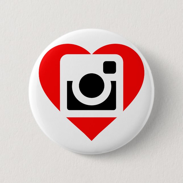 Es plattiert Instagram Lover Button (Vorderseite)