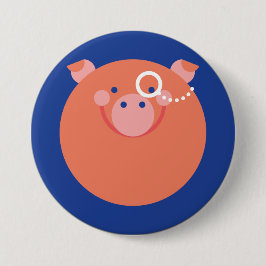 Es plattiert Minimal Pig Button
