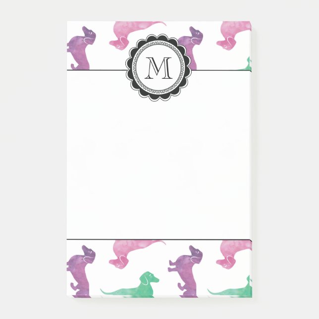 Es regnet Dackeln Post-it Klebezettel (Vorderseite)