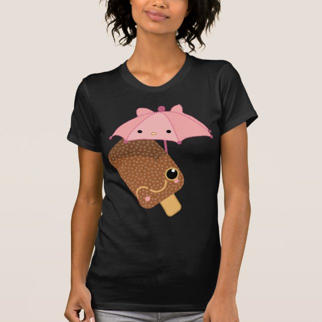 es regnet SchokoladenEiscreme T-Shirt (Vorderseite)