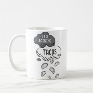 Es regnet Tacos Lustiger Taco Kaffeetasse