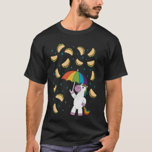 Es regnet Tacos Lustiges Einhorn Tacos Mexikanisch T-Shirt