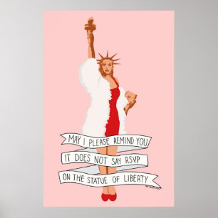 Es sagt nicht UAWG über die Freiheitsstatue die Poster