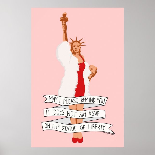 Es sagt nicht UAWG über die Freiheitsstatue die Poster (Vorne)