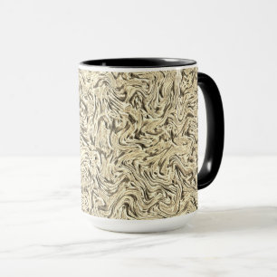Es sieht aus wie eine Wandstruktur in beigen Tönen Tasse