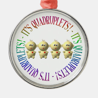 Es sind Vierlinge! Ornament Aus Metall