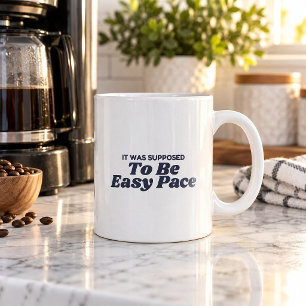 Es sollte ein leichter Lauf sein Lustiger Kaffeebe Kaffeetasse