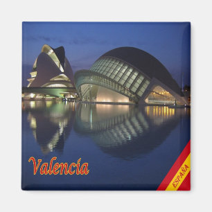 ES - Spanien - Valencia Panorama Magnet