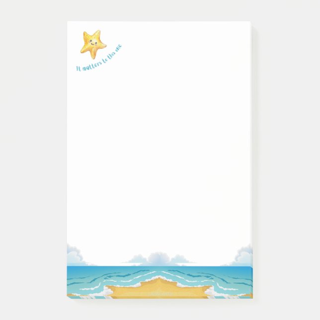 Es spielt eine Rolle, die Sternengeschichte. Post-it Klebezettel (Vorderseite)