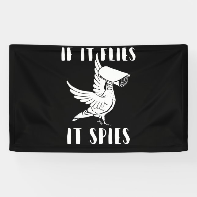 Es spioniert Verschwörung Theoretische Vögel sind  Banner (Horizontal)