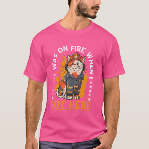 Es stand in Flammen, als ich hier ankam ---- T-Shirt
