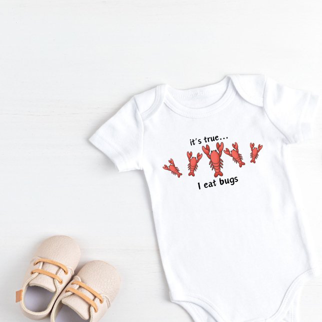 Es stimmt, dass ich Käfer esse Baby Strampler (It's true I eat bugs Baby Bodysuit)