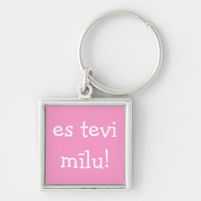 es tevi milu! Schlüsselkette Schlüsselanhänger (Vorne)
